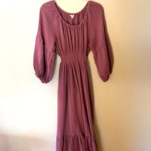 Emme Mama beautiful nursing friendly/bump friendly 100% cotton gauze dress
